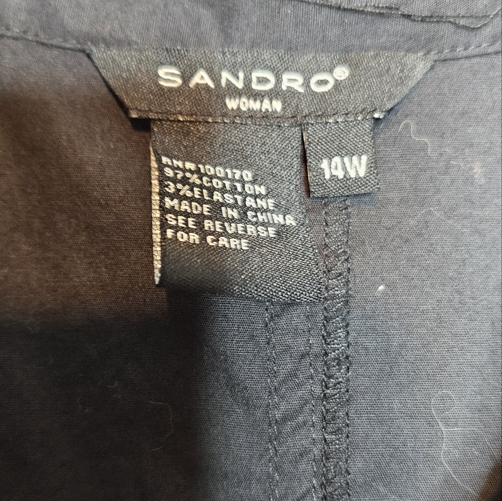 Sandro Woman Black Button Dress - Picture 6 of 10